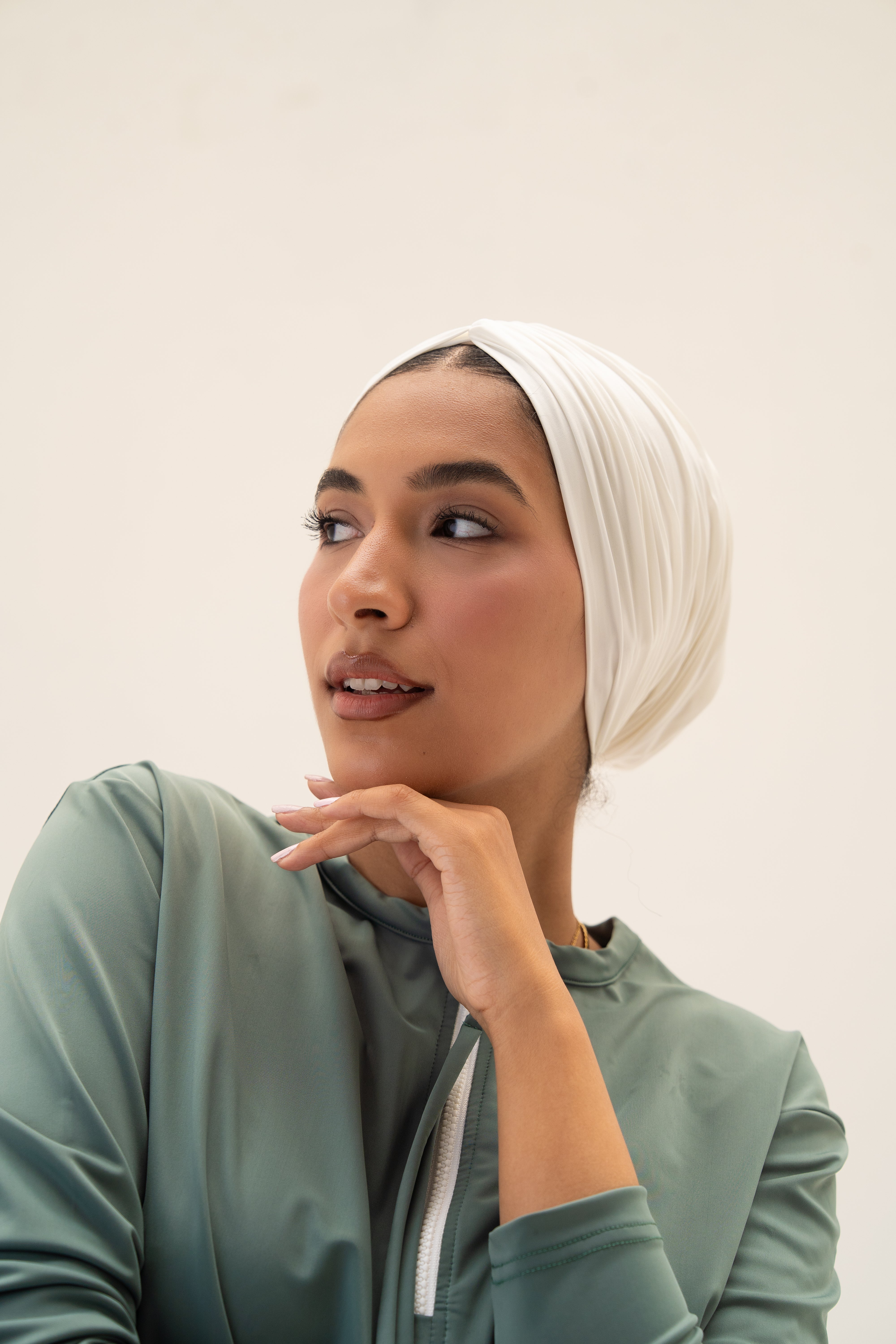 Swim Turban | White