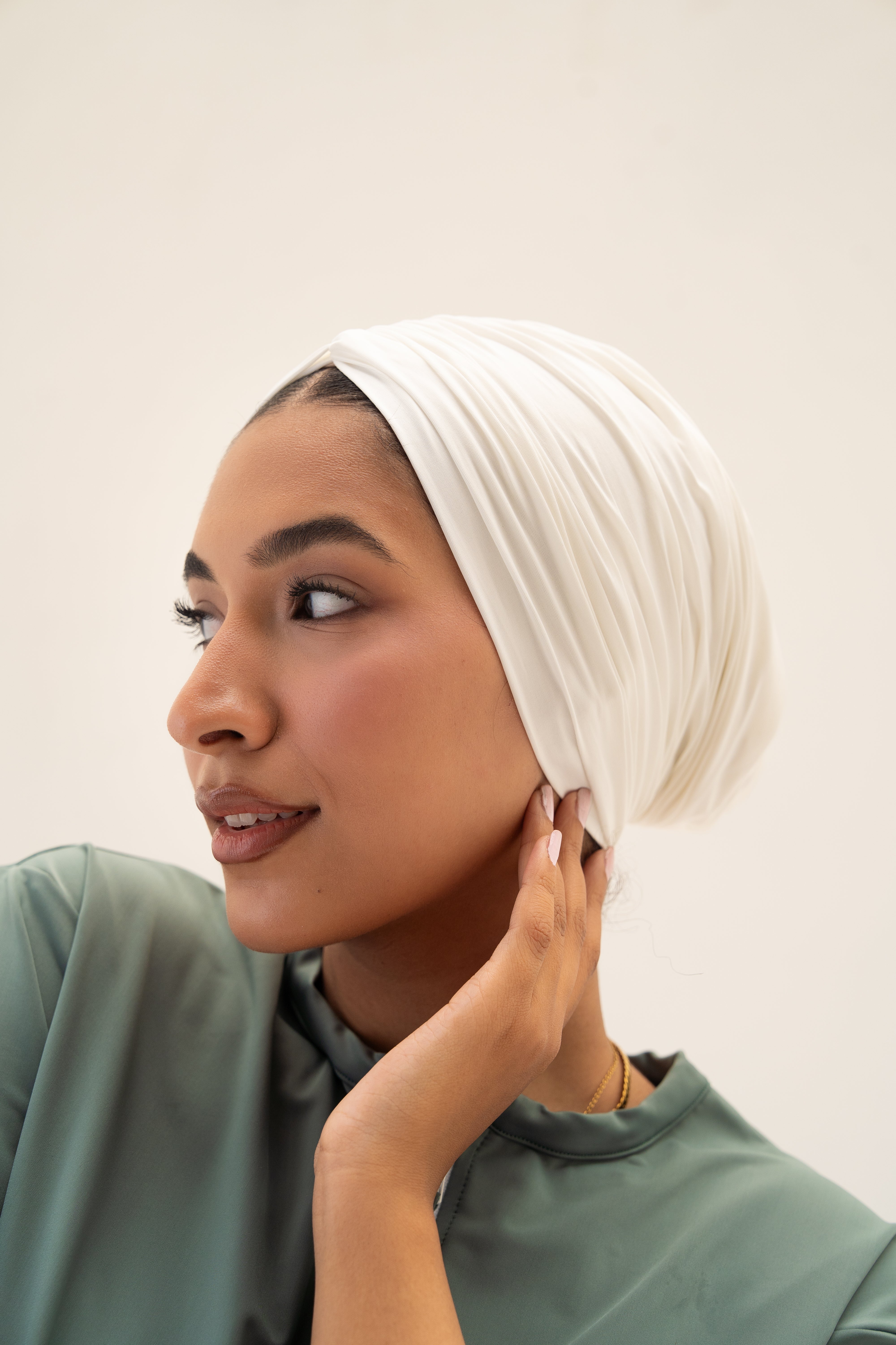 Swim Turban | White