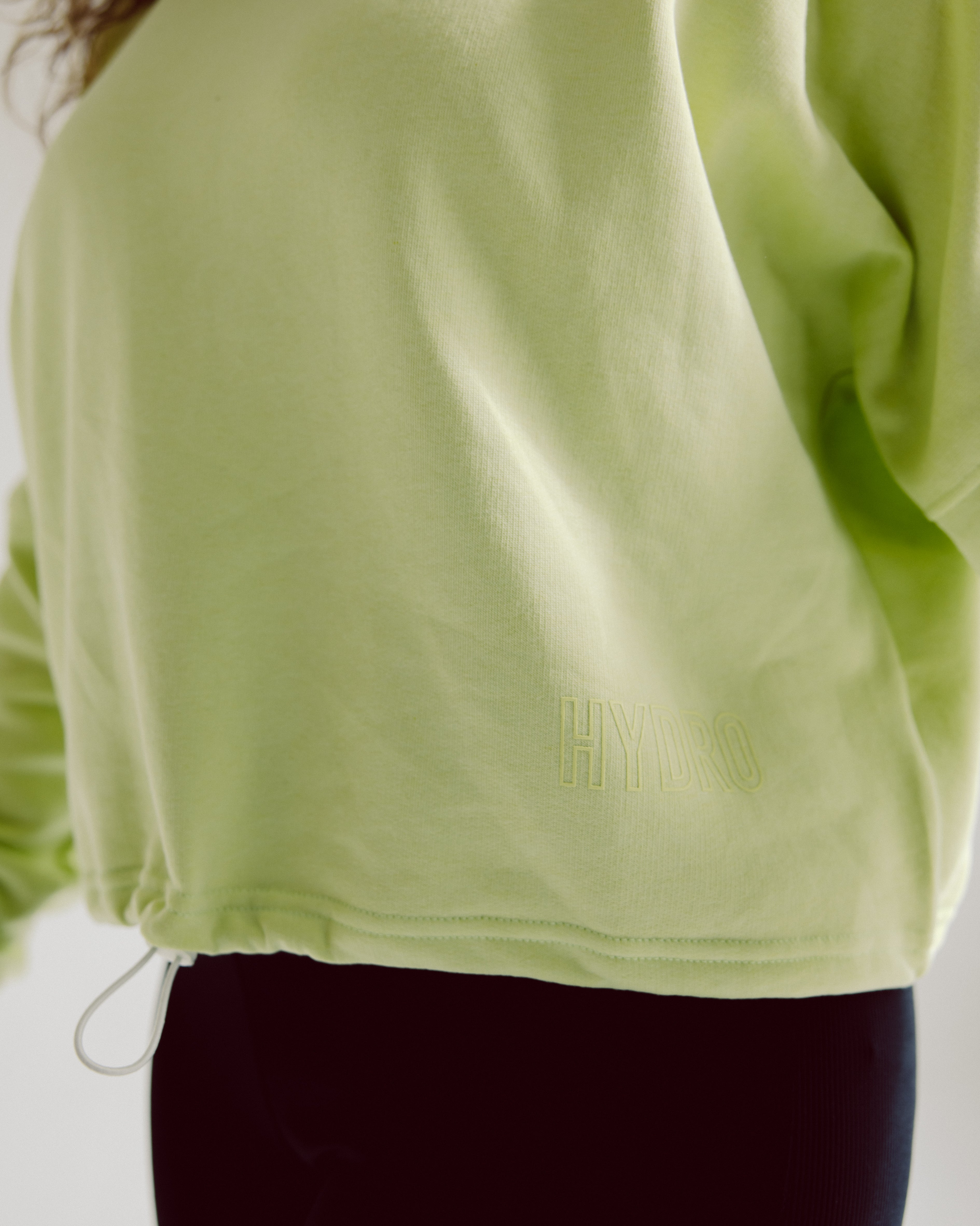 Crop Sweatshirt | Green apple